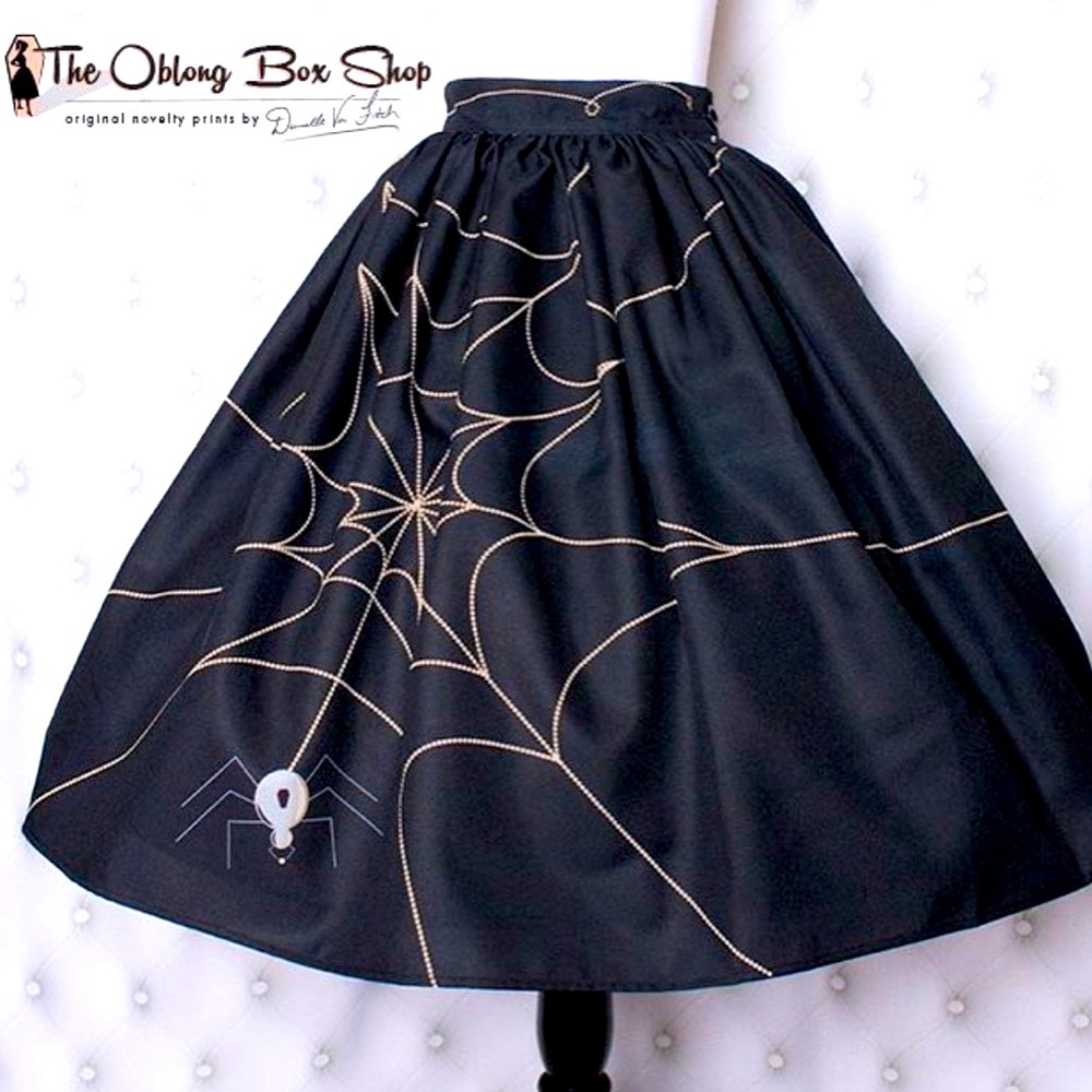 The Oblong Box Shop Spiderweb Skirt